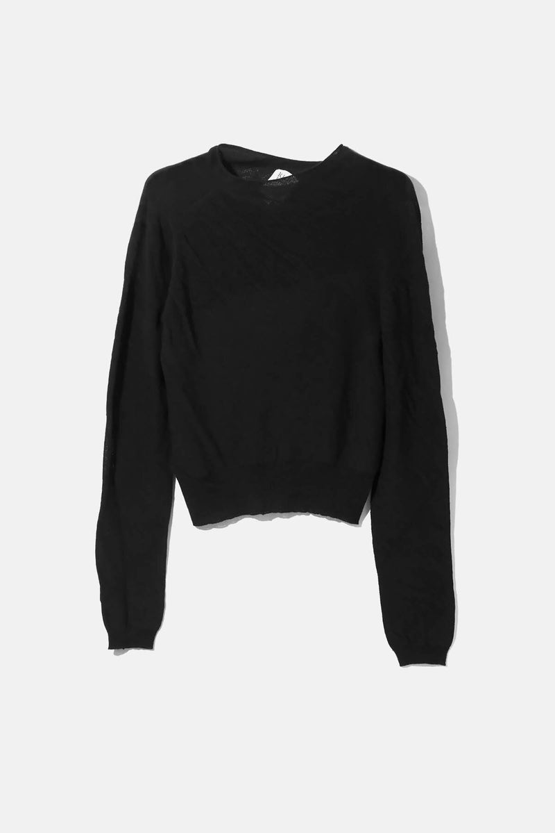 Mock Neck Sheer Sweater