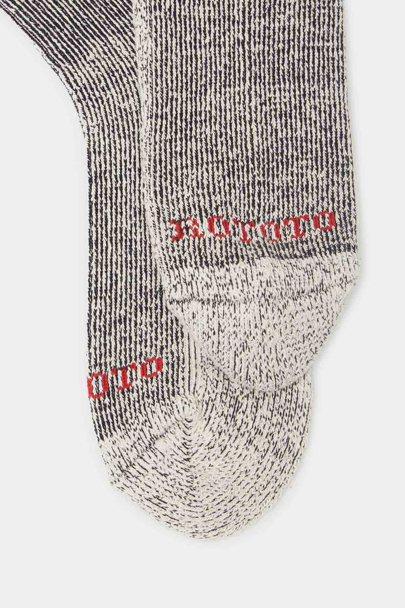 Calzini a righe in maglia a coste