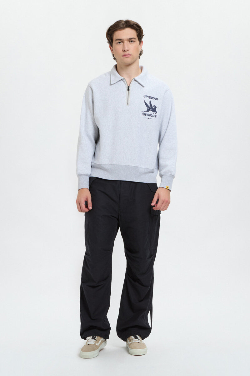Half Zip Stand Collar Sweatshirt