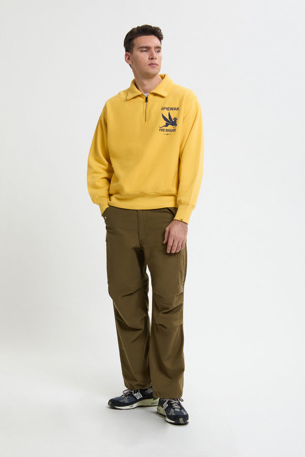 Half Zip Stand Collar Sweatshirt