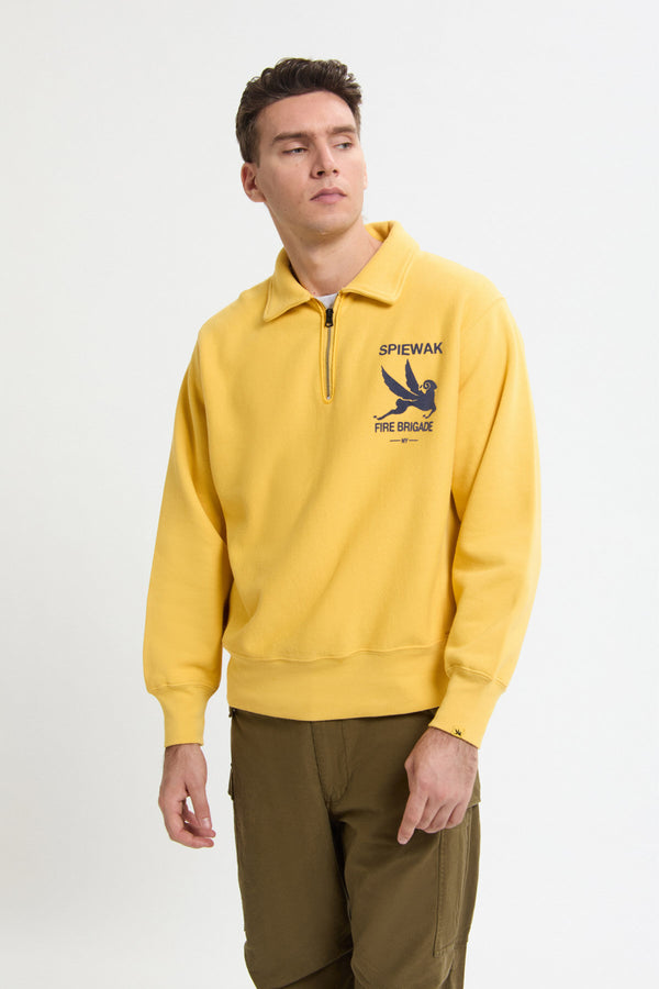 Half Zip Stand Collar Sweatshirt
