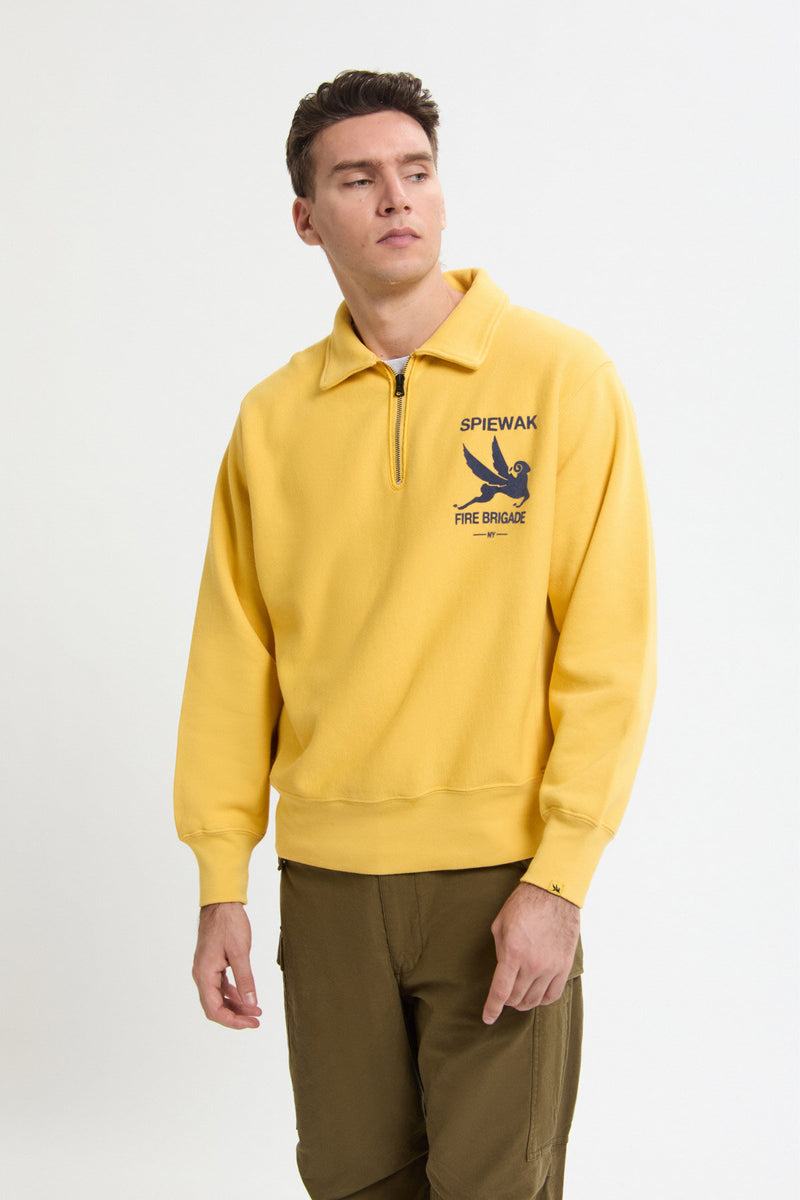 Half Zip Stand Collar Sweatshirt