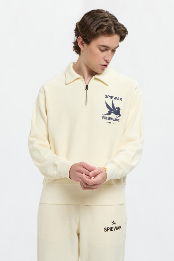 Half Zip Stand Collar Sweatshirt