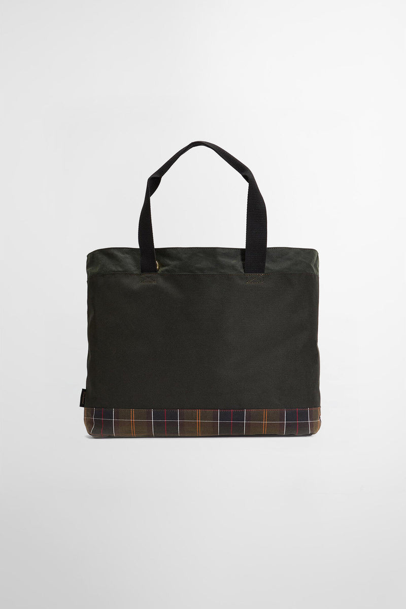 Barbour Field Waxed Tote Bag