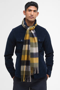 sciarpa in lana d’agnello con motivo tattersall Barbour