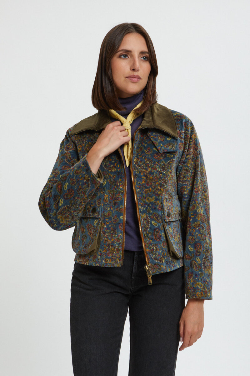 Giacca Barbour Spey Paisley in velluto