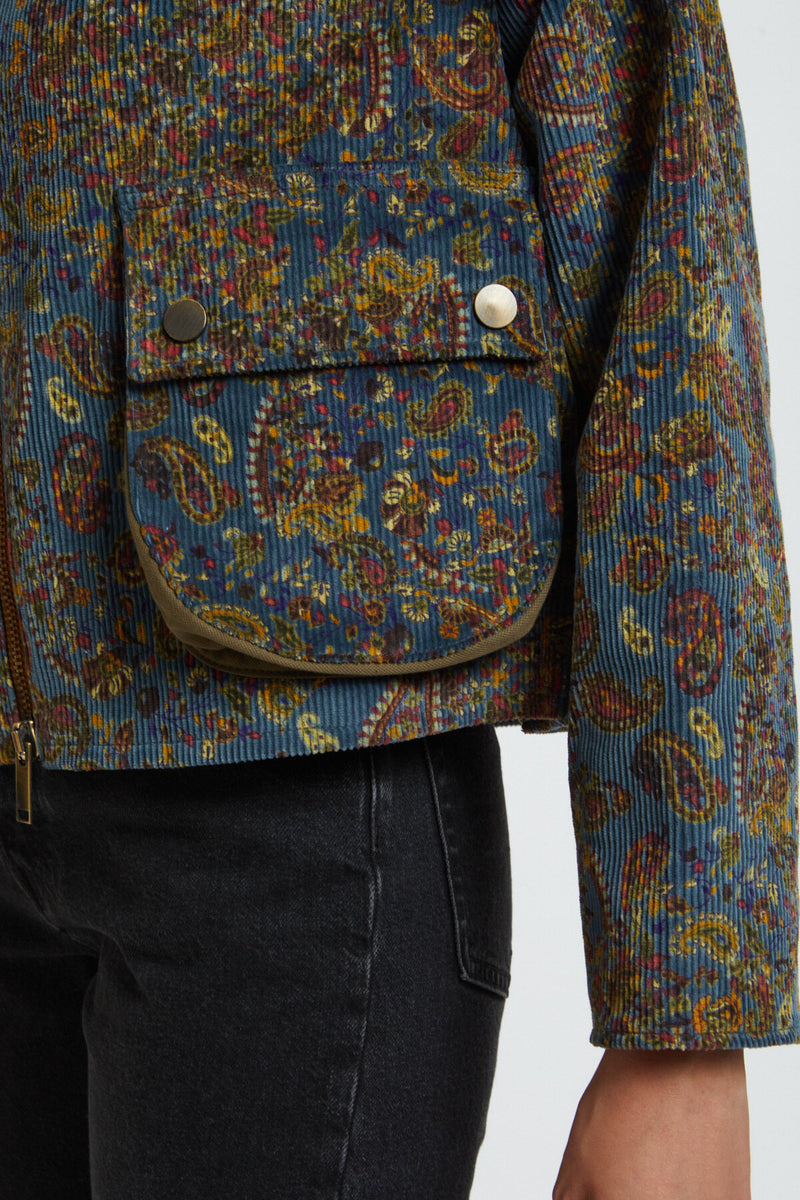 Giacca Barbour Spey Paisley in velluto