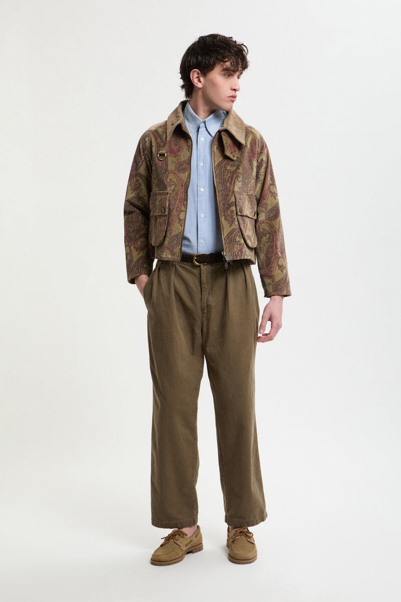 Men Corduroy Paisley Spey