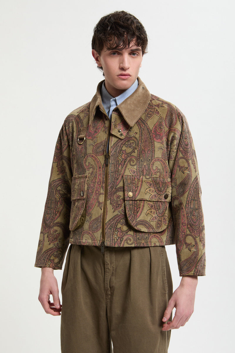 Men Corduroy Paisley Spey