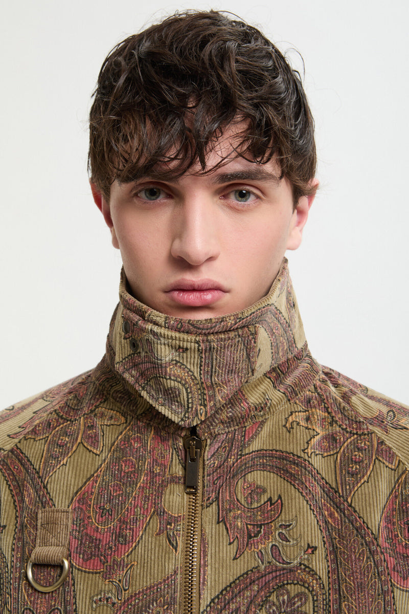 Men Corduroy Paisley Spey