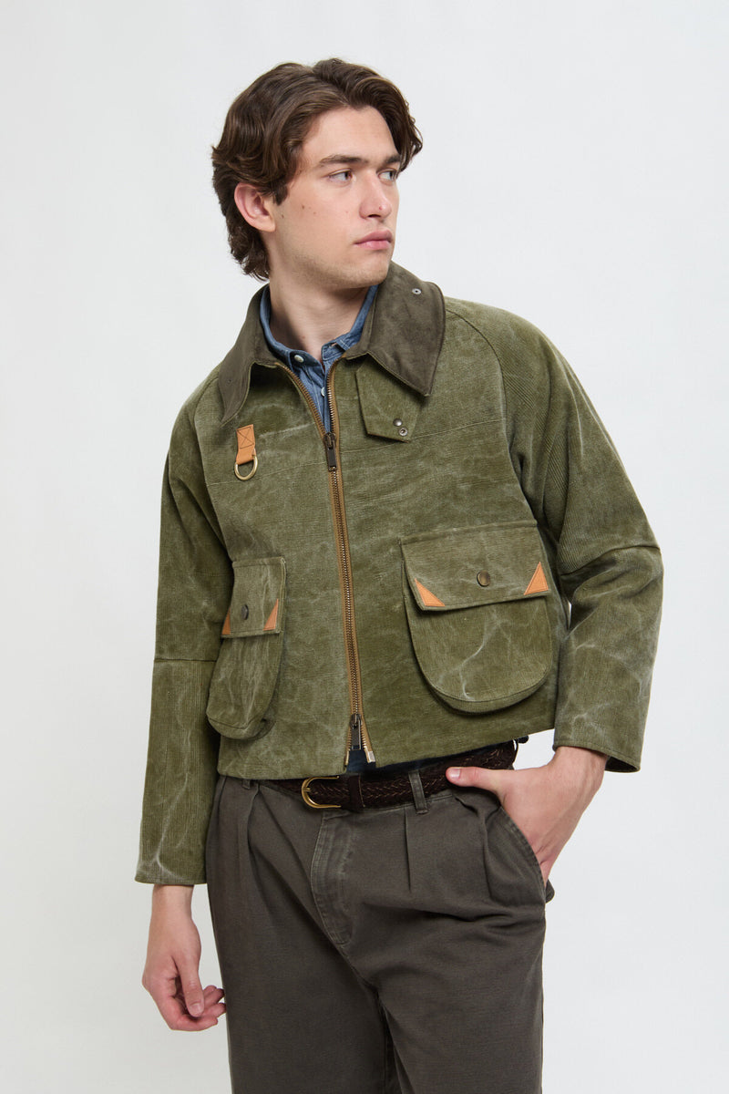 Canvas short jacket