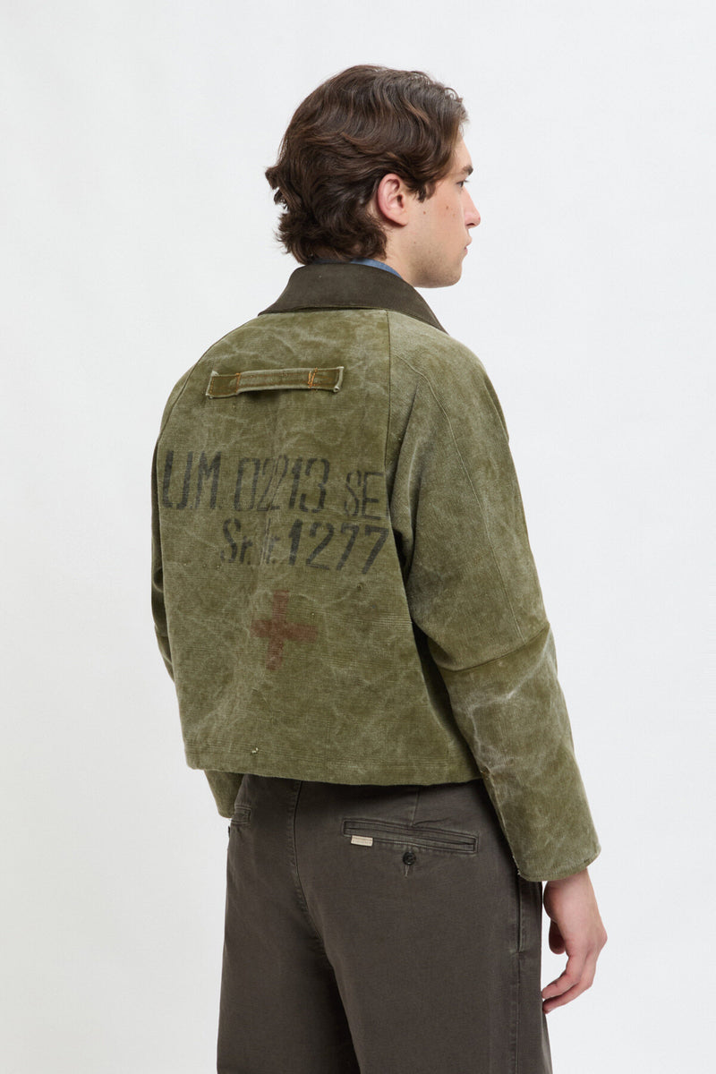 Canvas short jacket