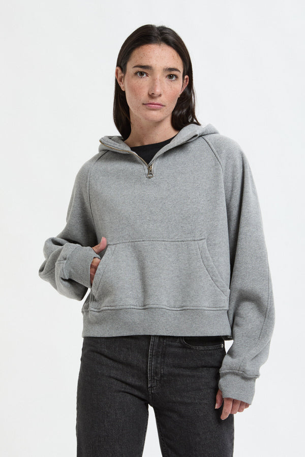 Felpa cotone cropped