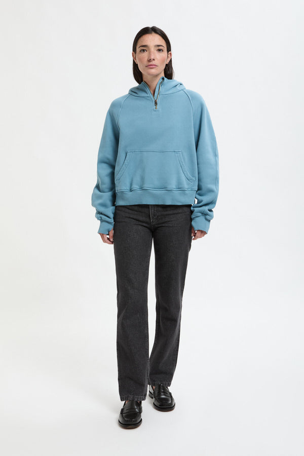 Felpa cotone cropped