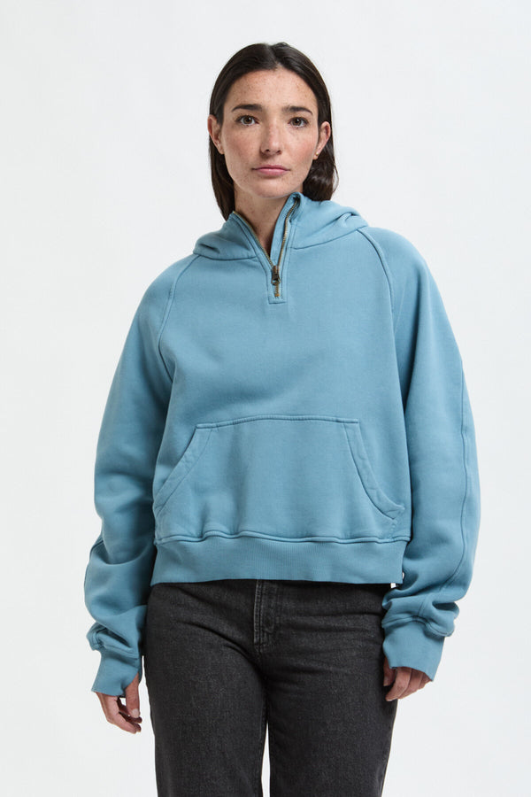 Felpa cotone cropped