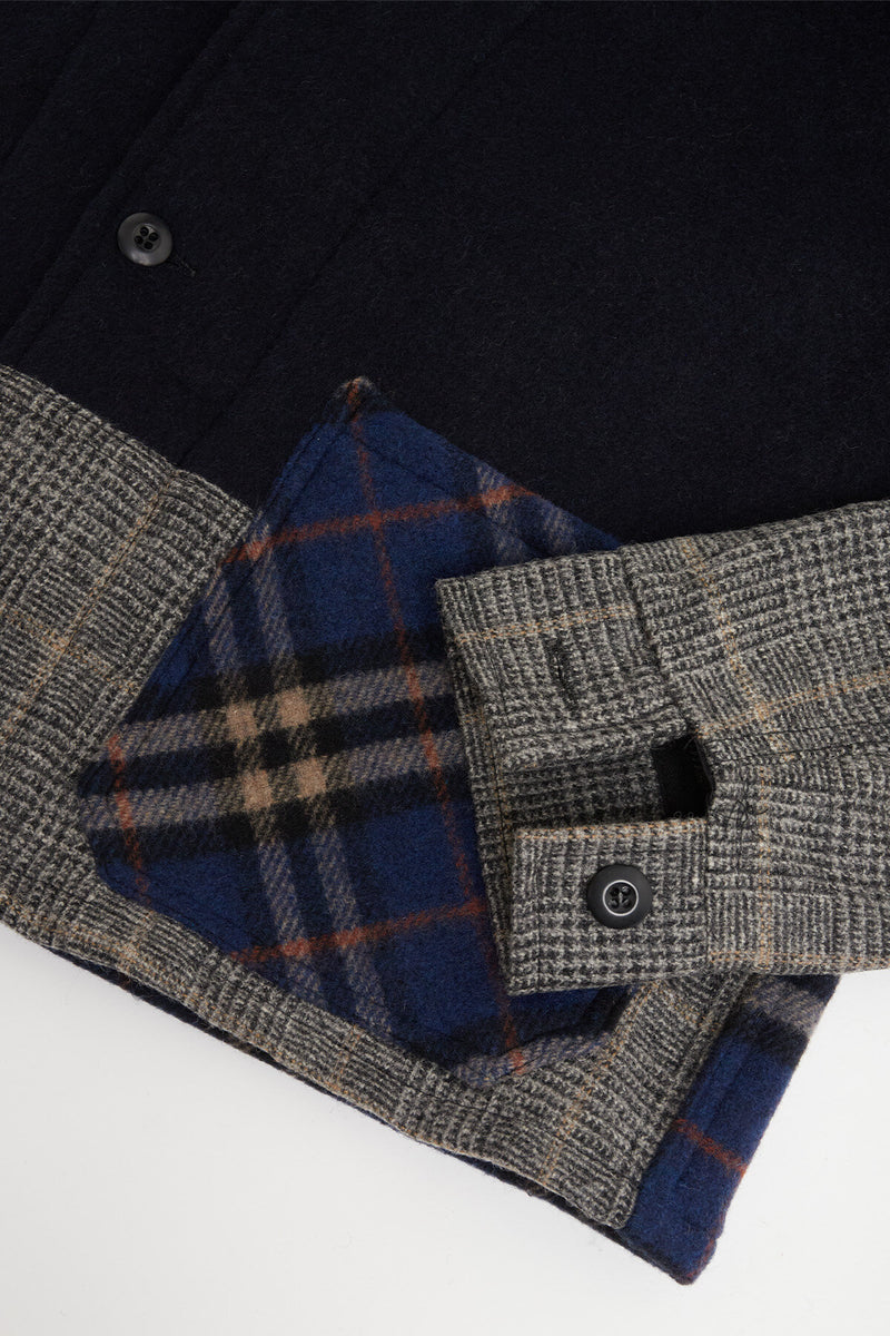 Overshirt Wool Patchwork