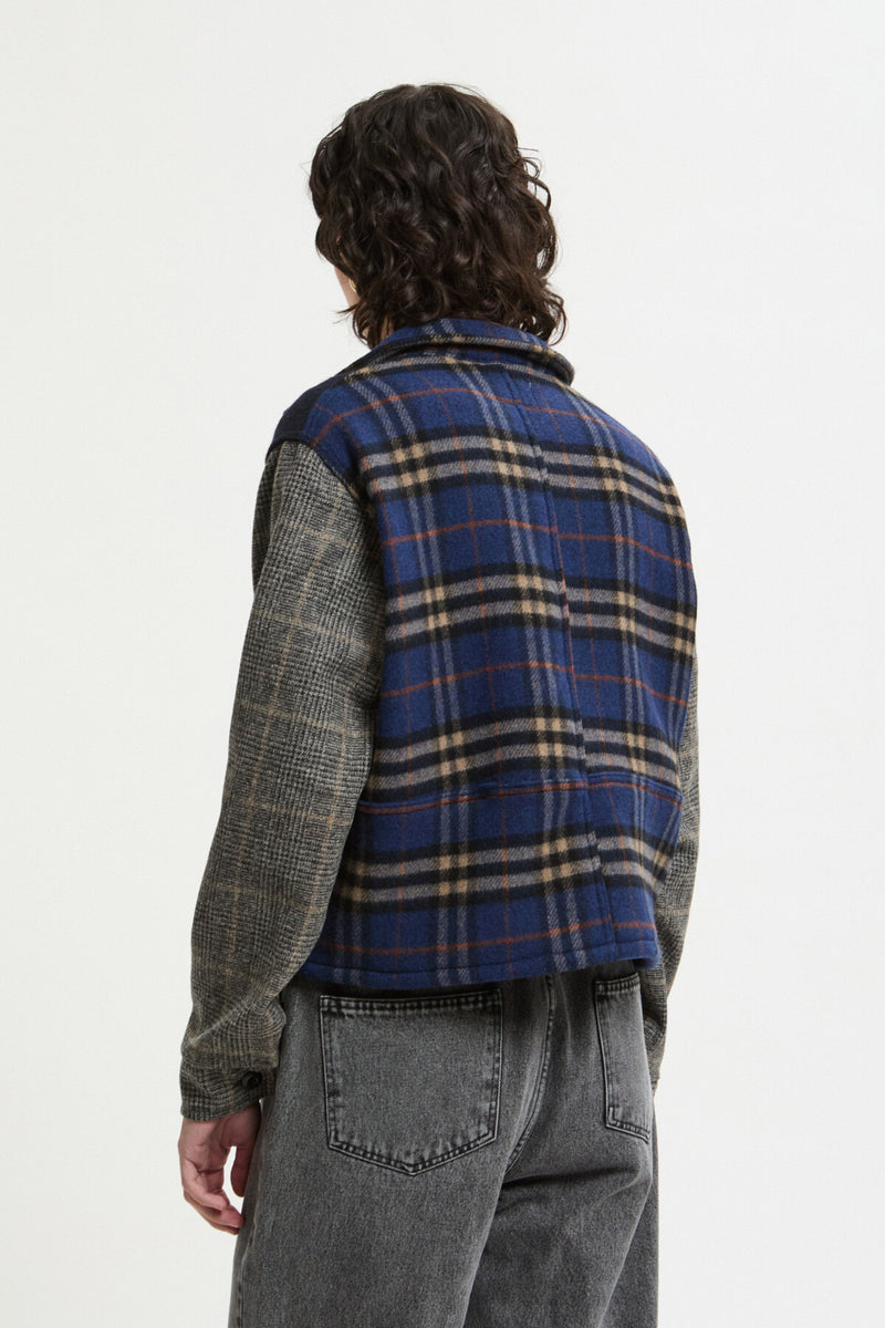 Overshirt Wool Patchwork