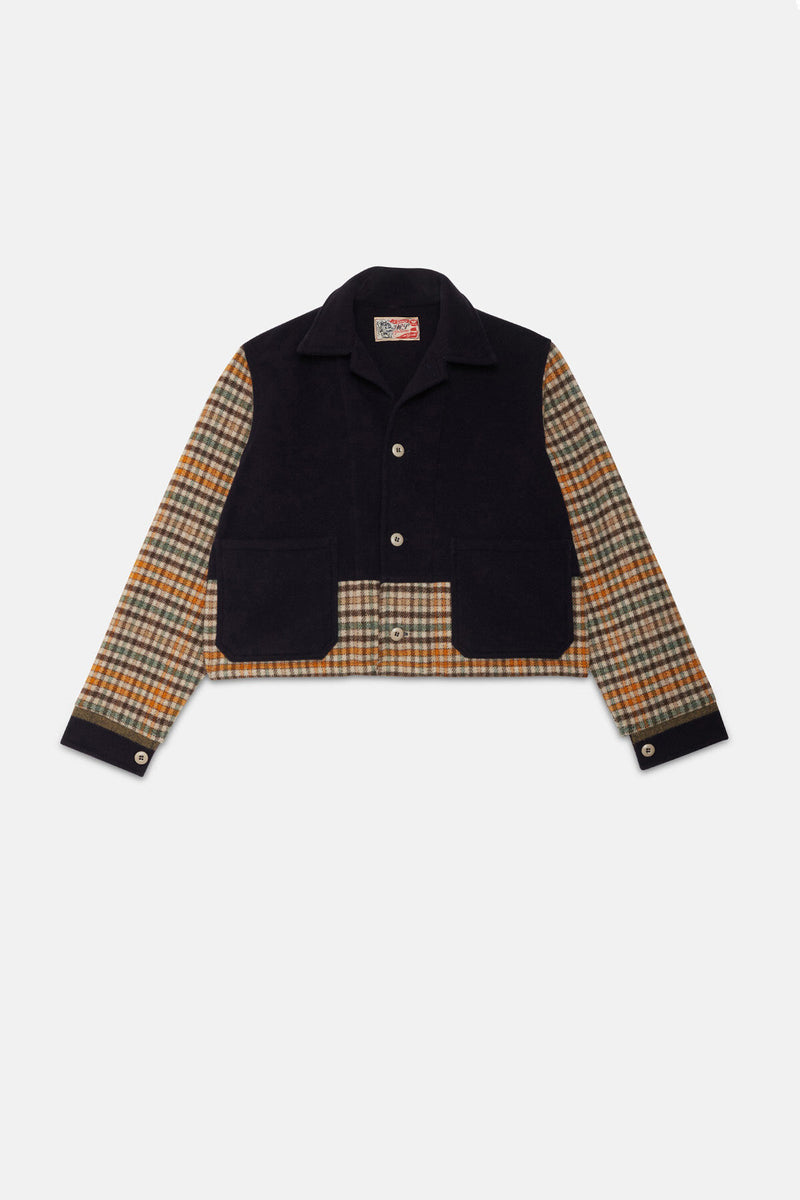 Overshirt Wool Patchwork