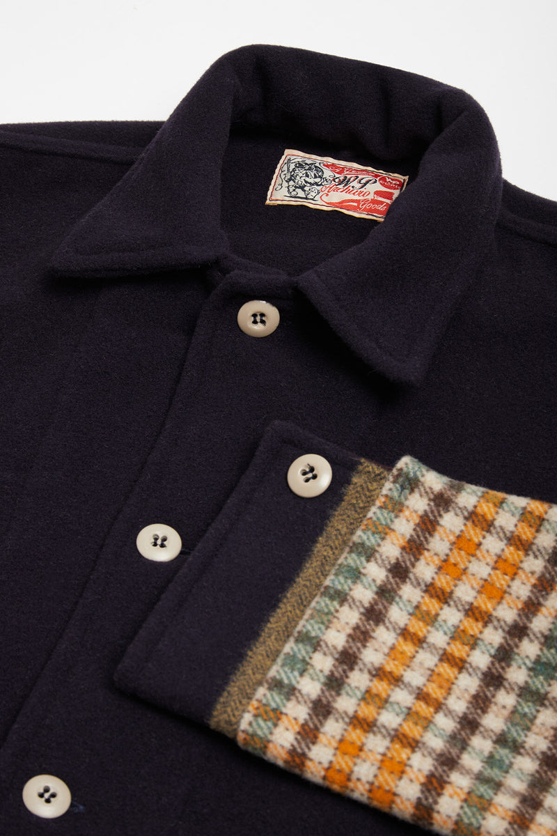 Overshirt Wool Patchwork