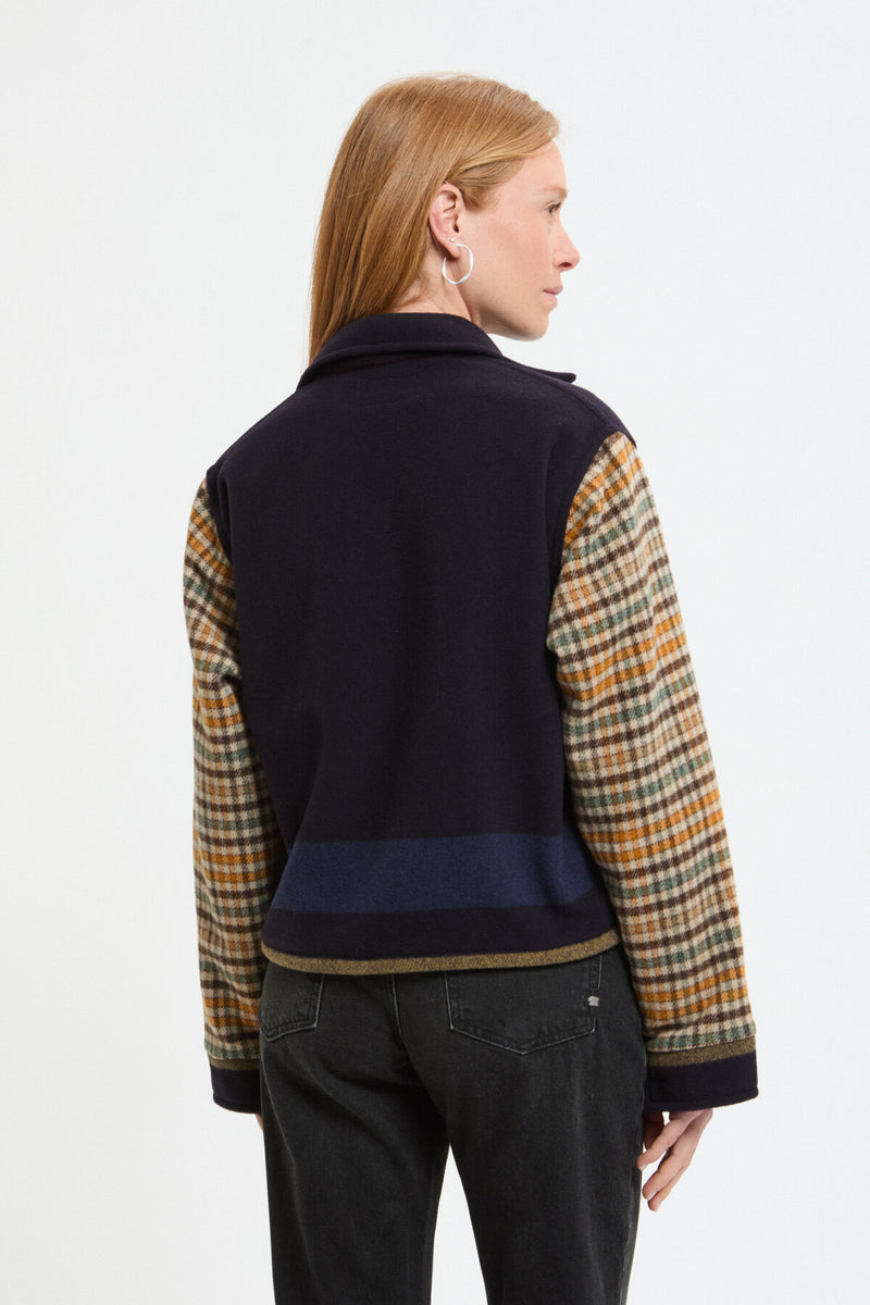 Overshirt Wool Patchwork