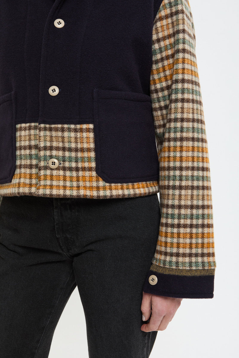 Overshirt Wool Patchwork