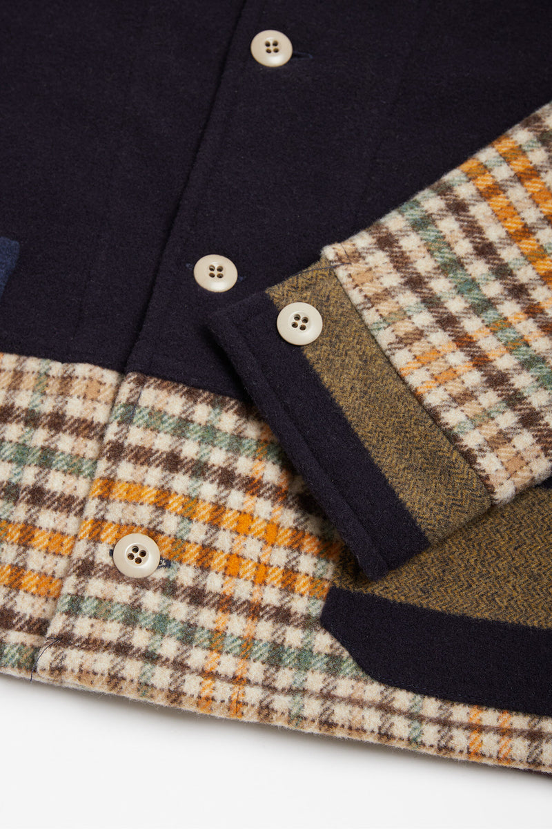 Overshirt Wool Patchwork