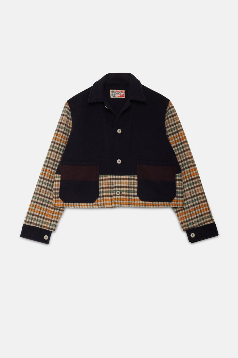 Overshirt Wool Patchwork