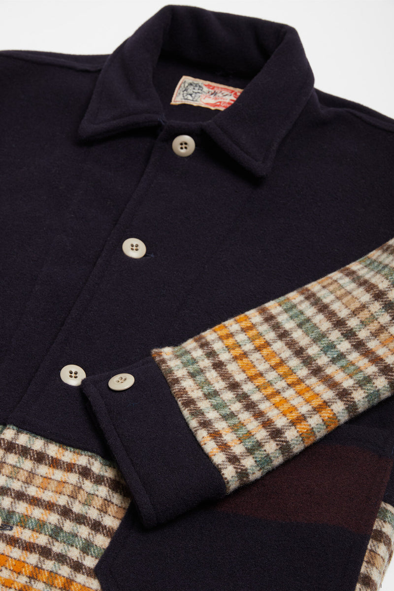 Overshirt Wool Patchwork