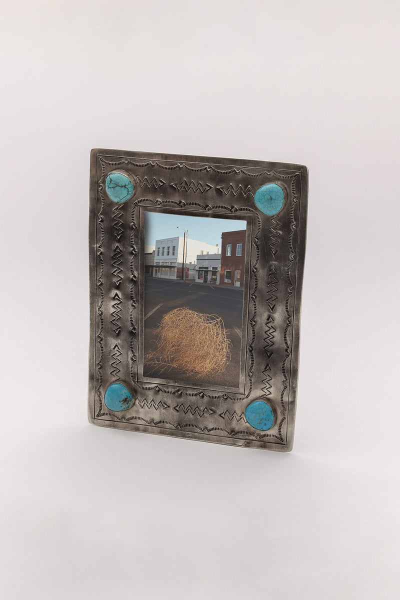 10x15 cm Stamped Frame with Turquoise