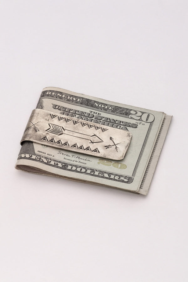 Stamped Money Clip Arrow