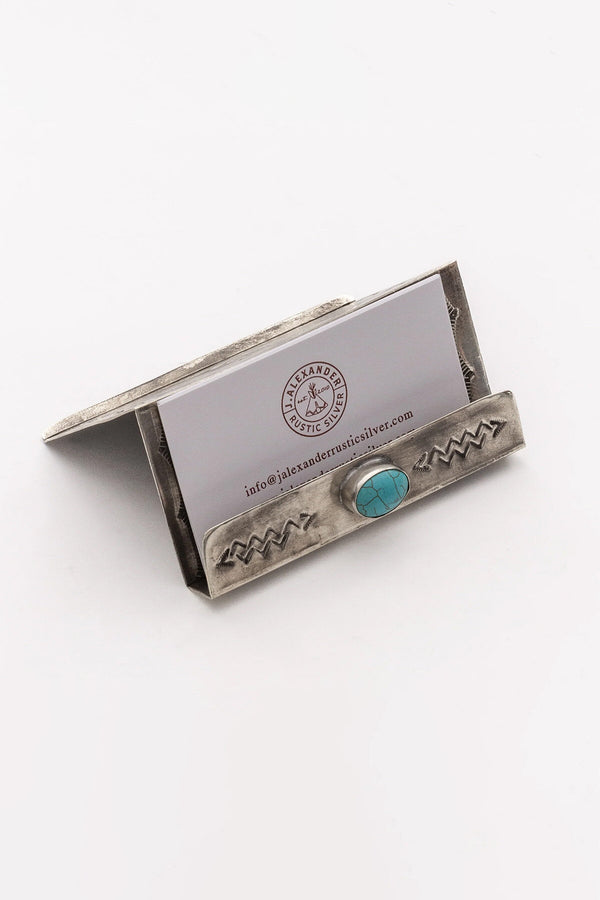 Stamped Business Card Holder