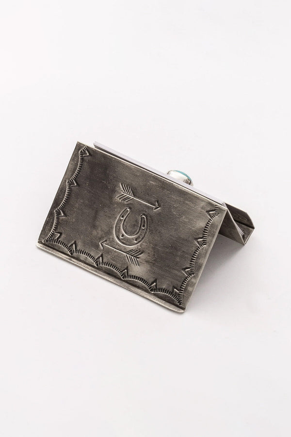 Stamped Business Card Holder