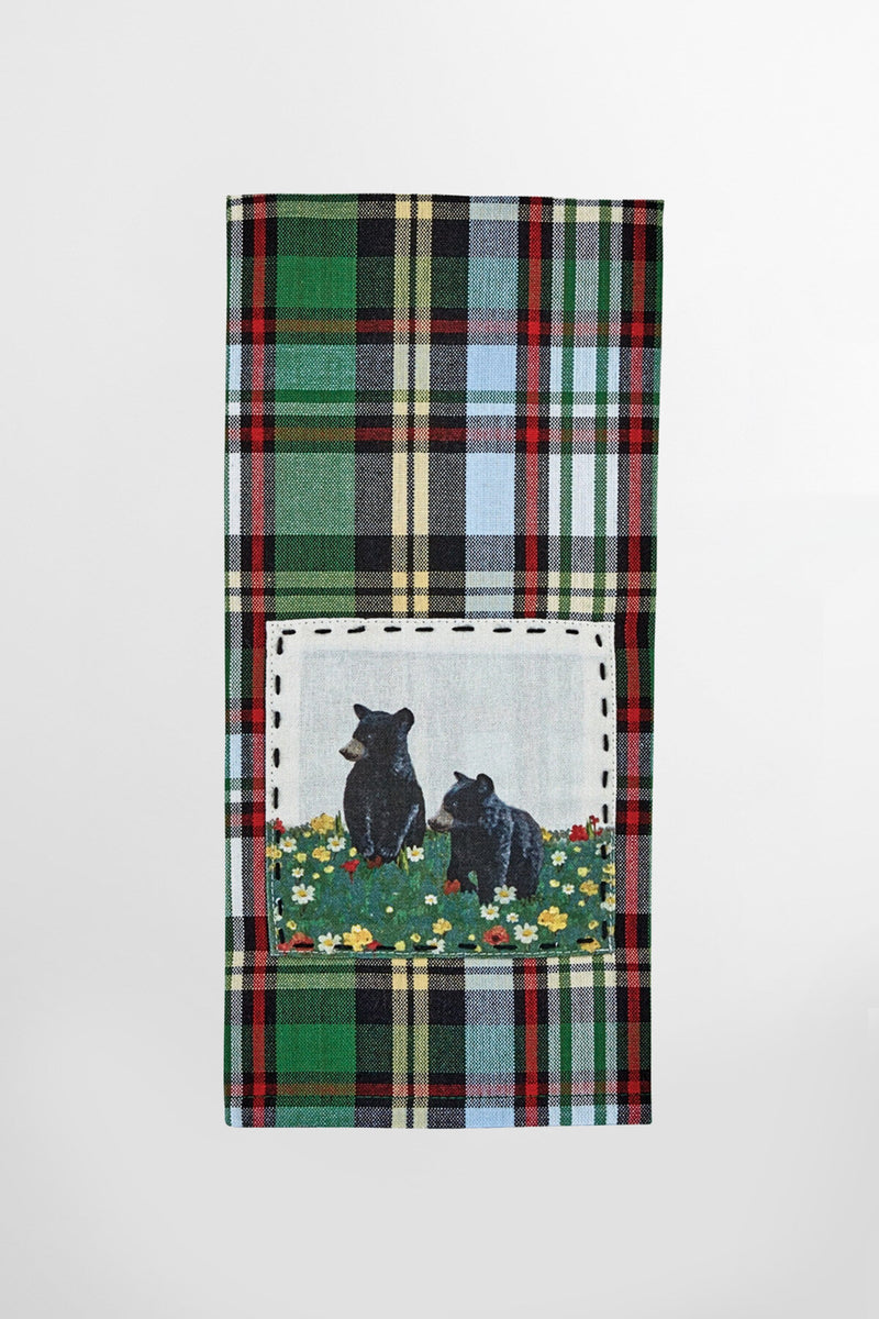 Happy Trails Baby Bear Dishtowel