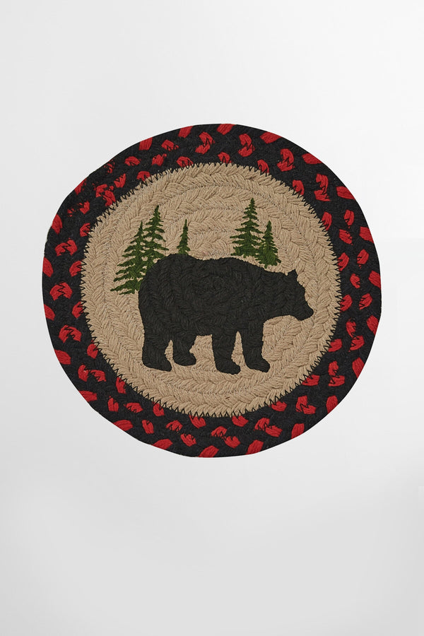 Black Bear Braided Trivet