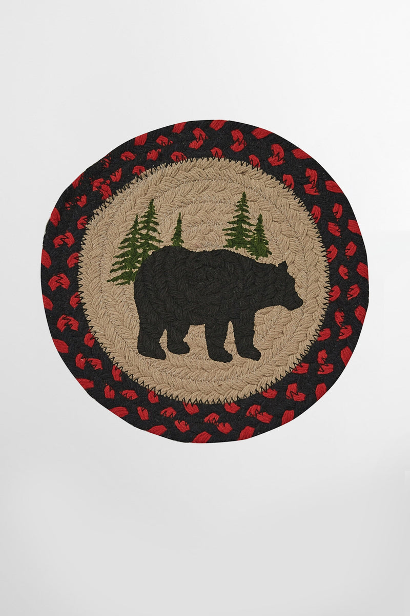 Black Bear Braided Trivet