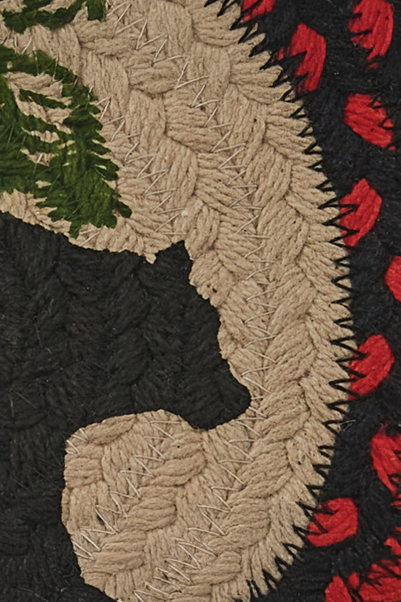Black Bear Braided Trivet