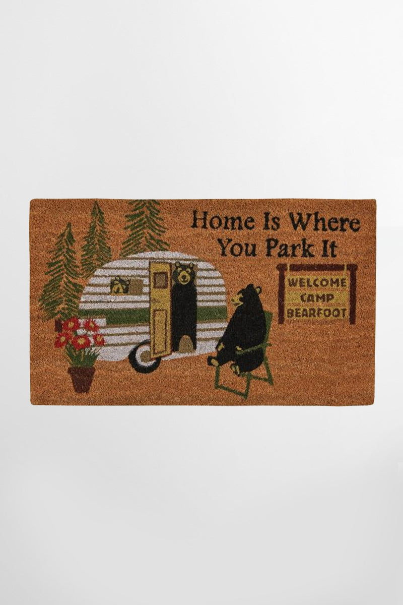 Home Is Where You Park Door Mat