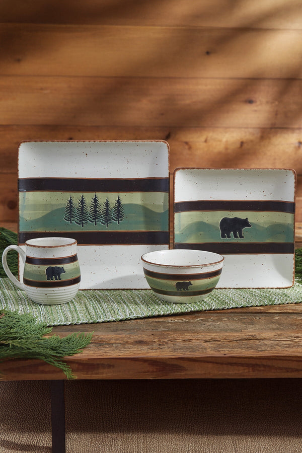 Skyline Bear Salad Plate