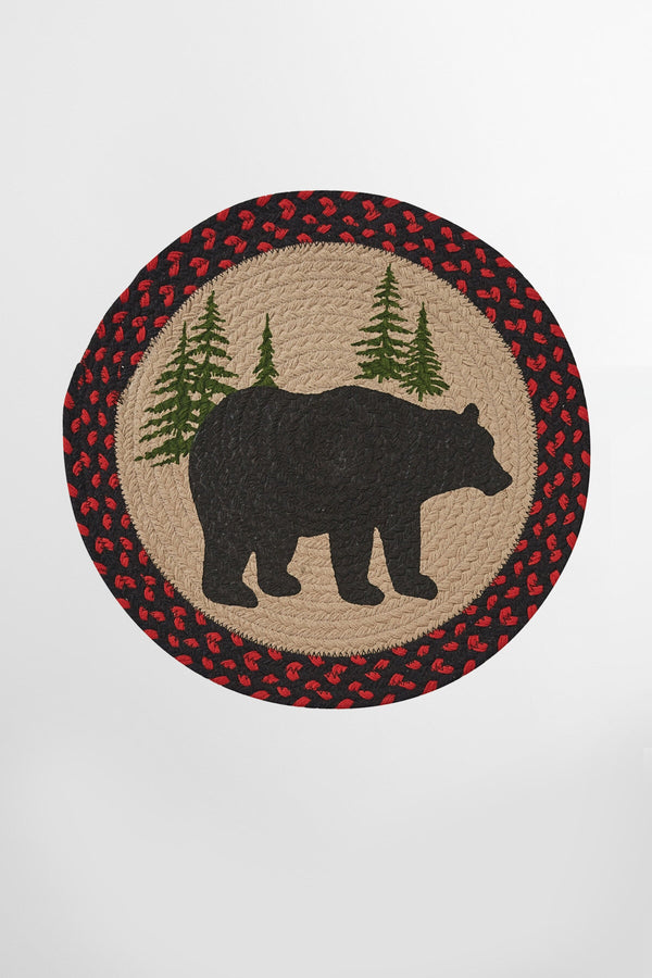 Black Bear Braided Placemat