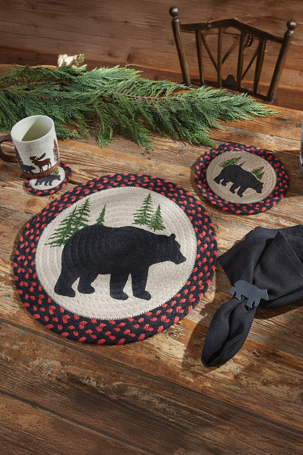 Black Bear Braided Placemat