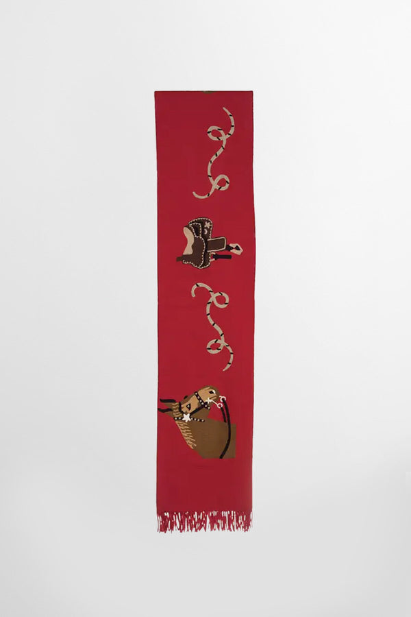 Western Embroidered Wool Blanket