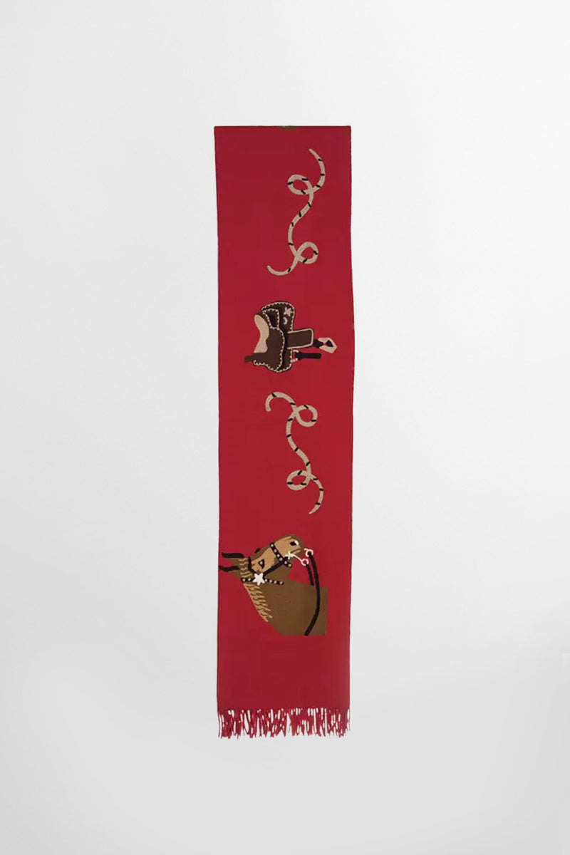 Western Embroidered Wool Blanket