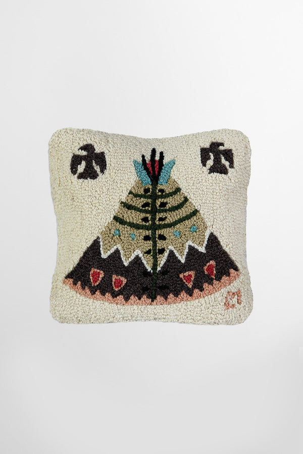 Teepee Decorative Wool Pillow