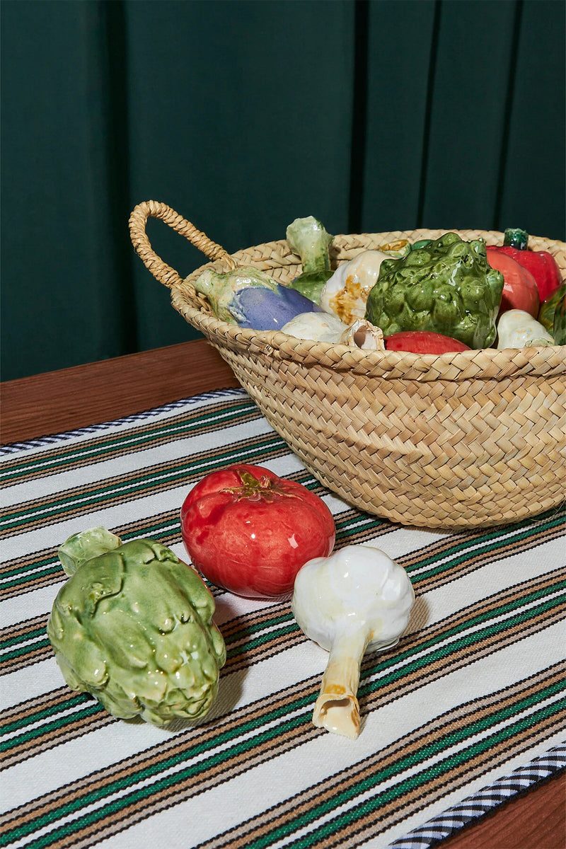 Garlic enameled ceramic replica