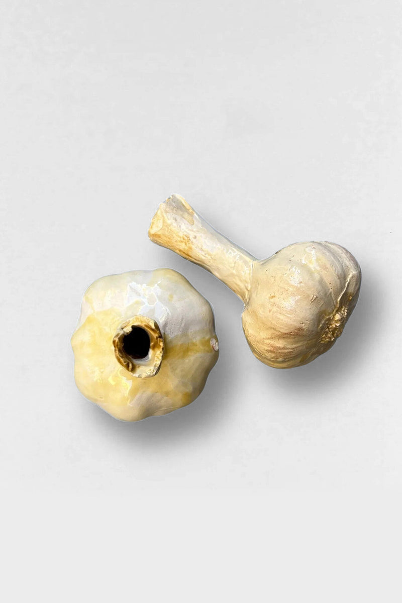Garlic enameled ceramic replica