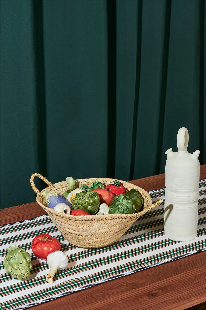 Garlic enameled ceramic replica