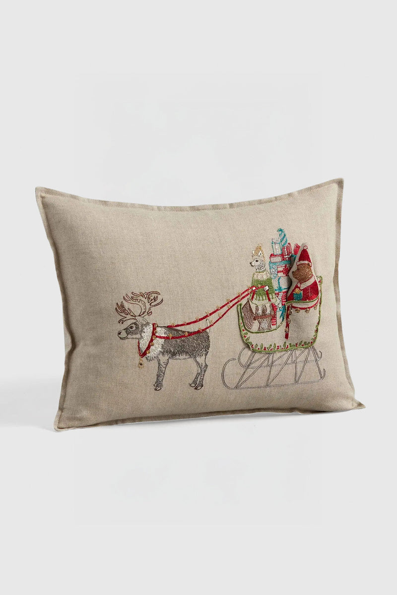 Santa's Sleigh Pocket Pillow