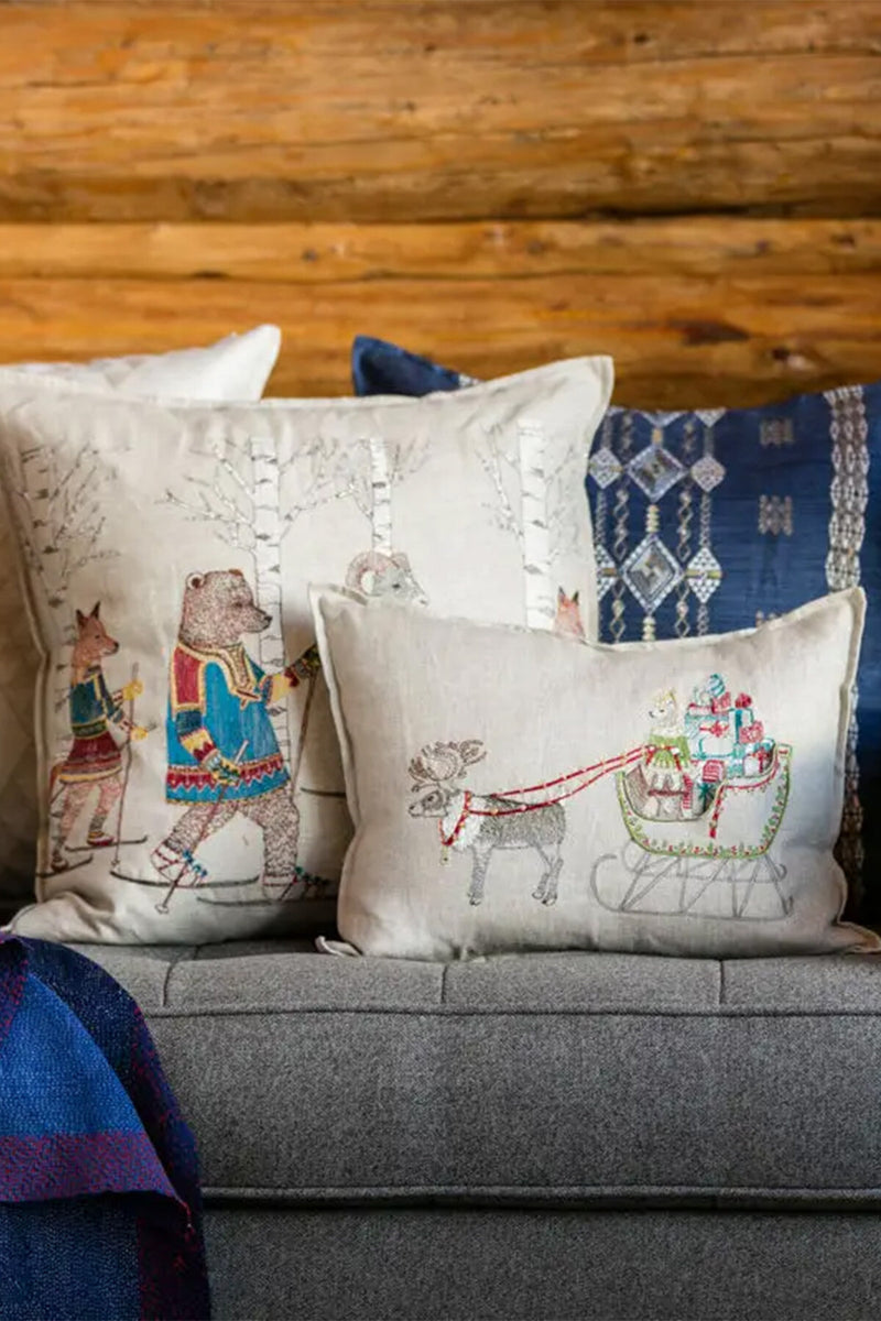 Santa's Sleigh Pocket Pillow