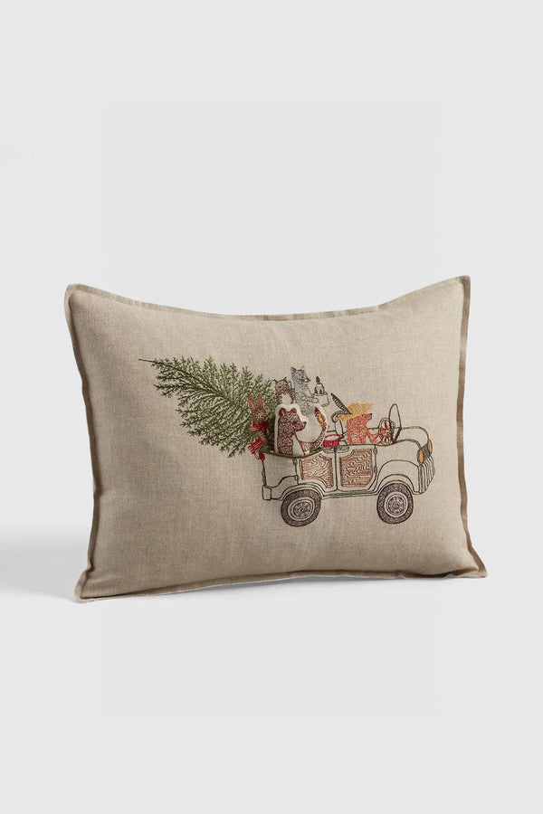 Christmas Tree Car Pocket Pillow
