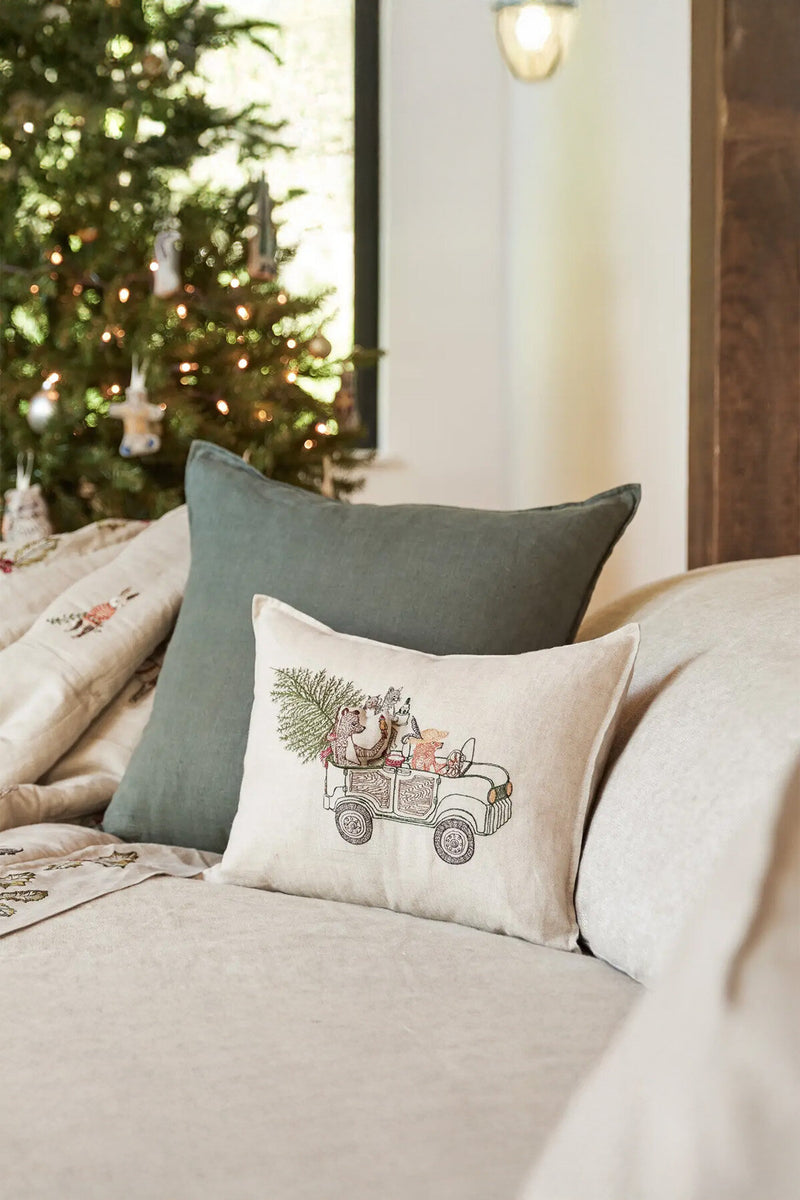 Christmas Tree Car Pocket Pillow